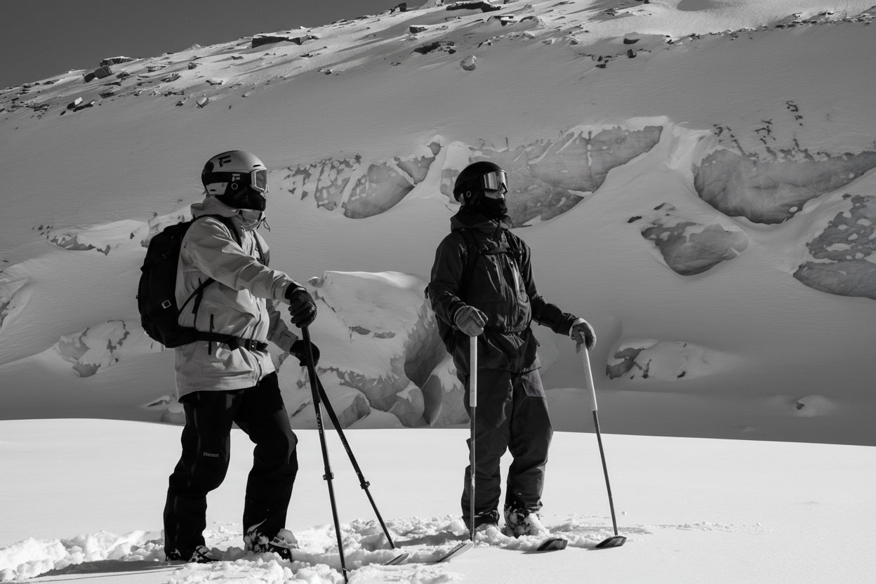 Kang poles made of recycled aluminium and bamboo