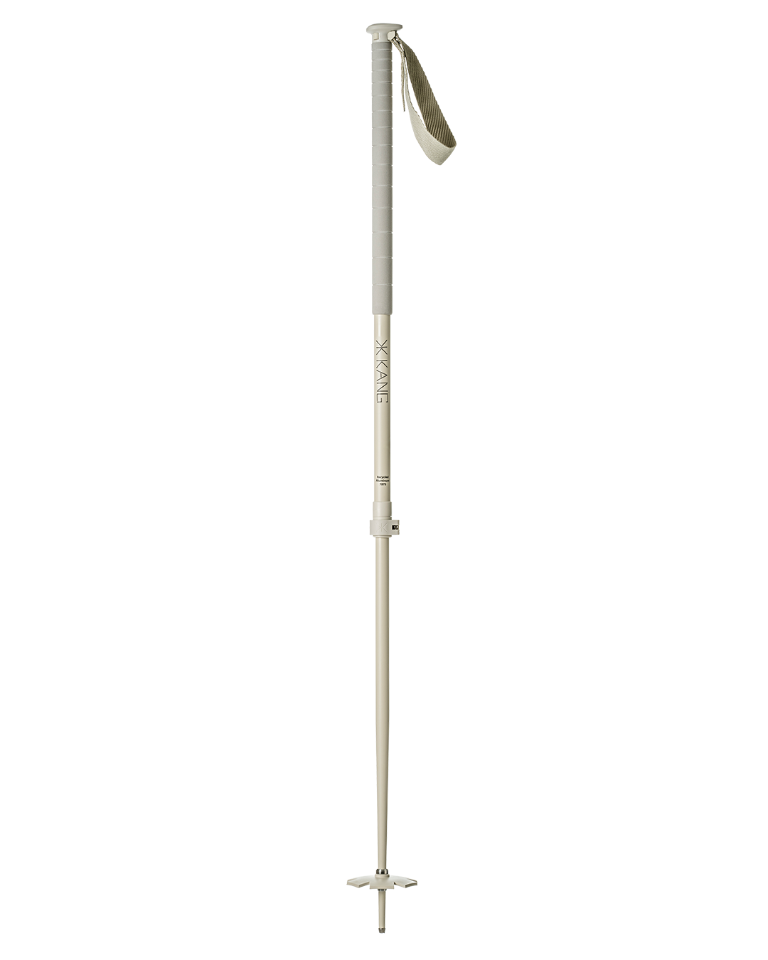 Kang poles telescopic ski pole made of recycled aluminium in greige