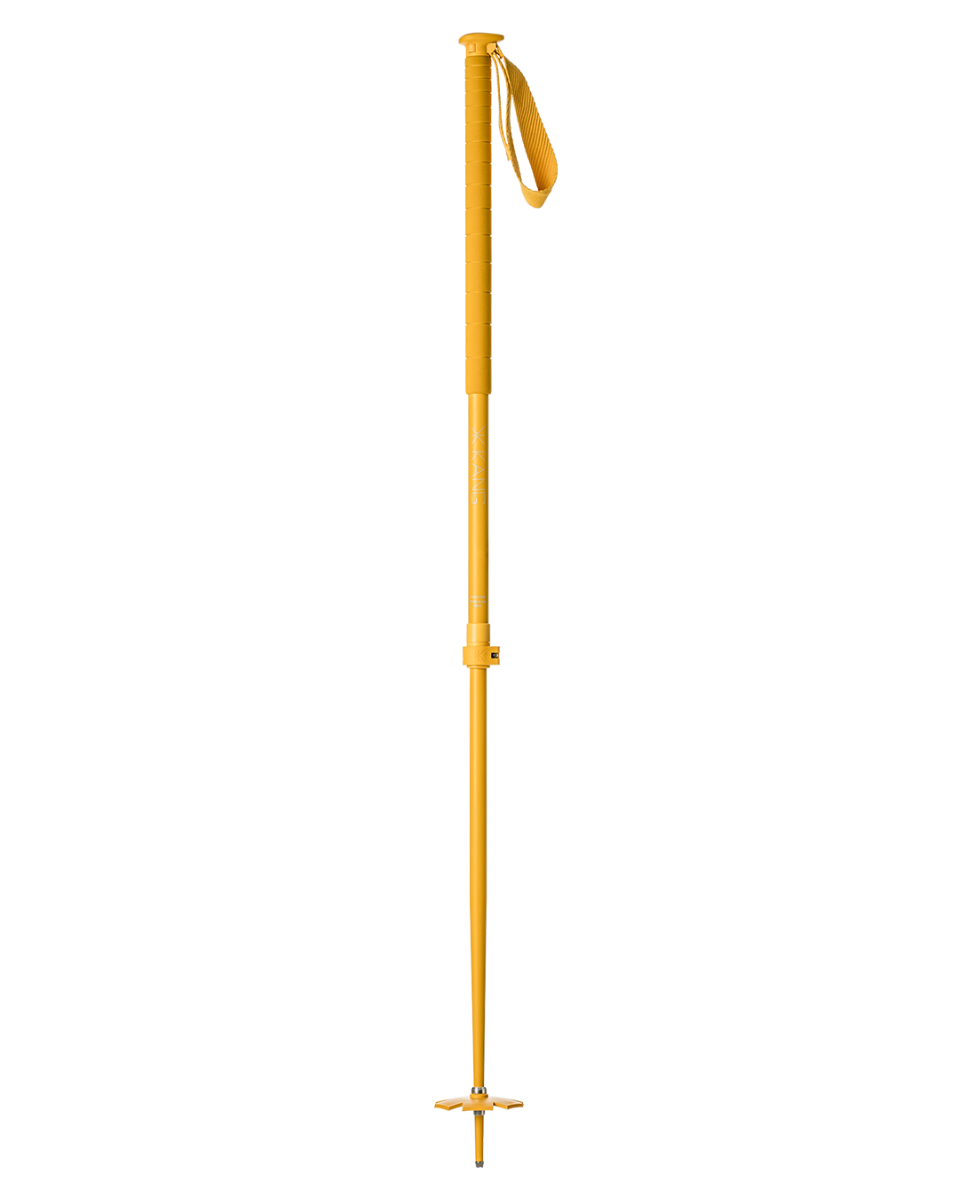 Kang poles telescopic ski pole made of recycled aluminium in black